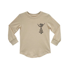 JUST SEND IT BOYS LONG SLEEVE BEIGE